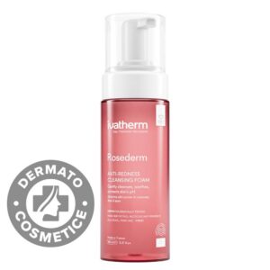 Ivatherm Rosederm, spumă demachiantă anti-roșeață, 160 ml