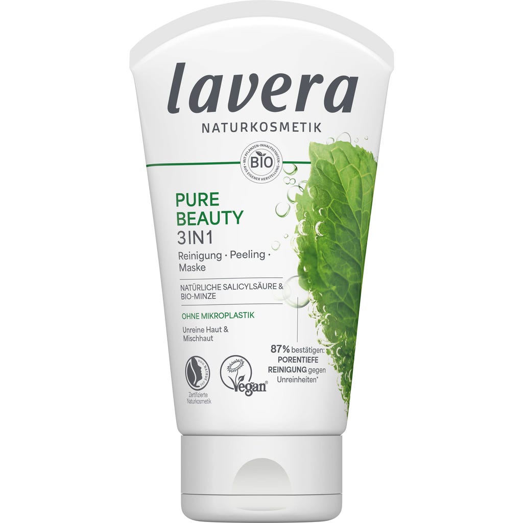 lavera Pure Beauty Detergent Scrub și Mască 3in1 125 ml