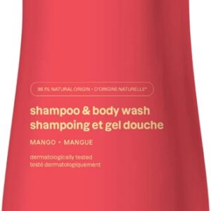 ATTITUDE Little Leaves Mango, gel de duș și șampon pentru bebeluși, 473 ml
