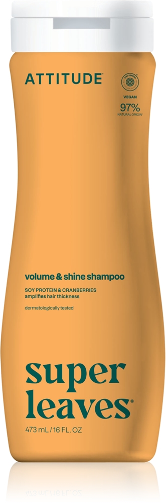 ATTITUDE Super Leaves Volume & Shine, șampon pentru volum și strălucire, 473 ml