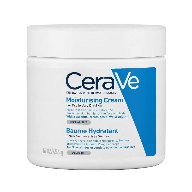 CeraVe cremă hidratantă pentru față și corp, recipient de 454 g
