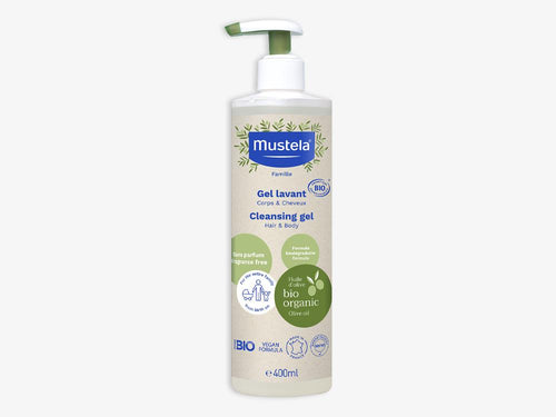 Mustela Gel de curățare certificat BIO pentru corp și păr 400 ml