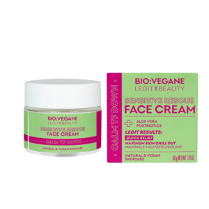 BIO:VEGANE Sensitive Rescue / Calm TF Down — cremă pentru ten sensibil, 50 ml