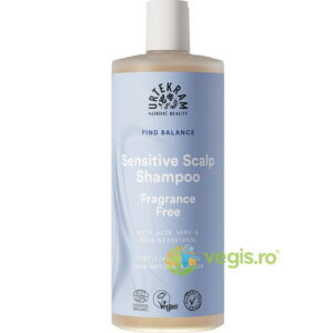 Urtekram Find Balance, șampon fără parfum pentru scalp sensibil, 500 ml